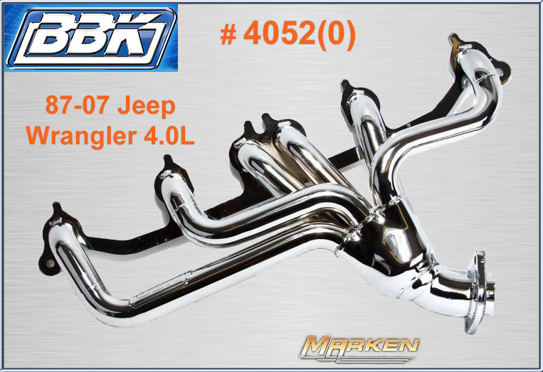 BBK Header 40520 for 4.0L Jeep Compliments Edelbrock's New Cylinder